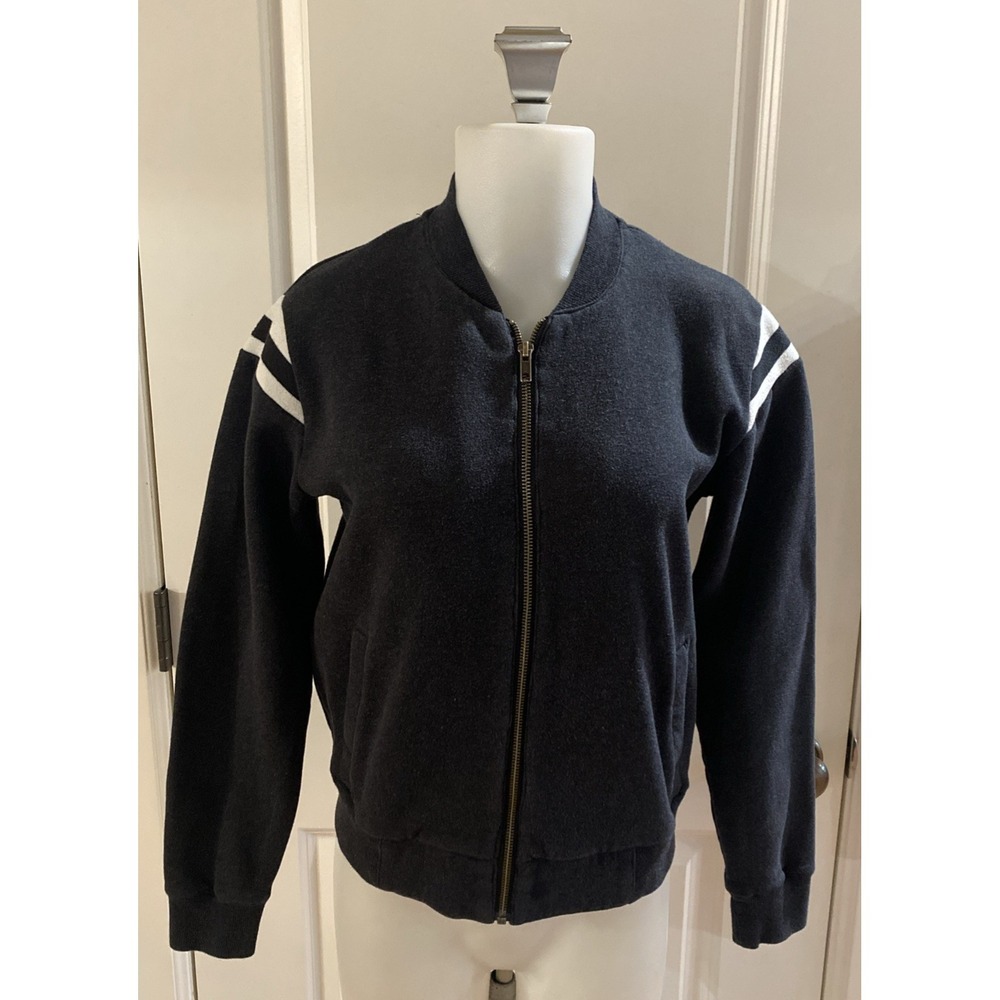 Marine Layer Jacket Womens Size Medium Ashton Bomber‎ Full Zip Cotton Blue